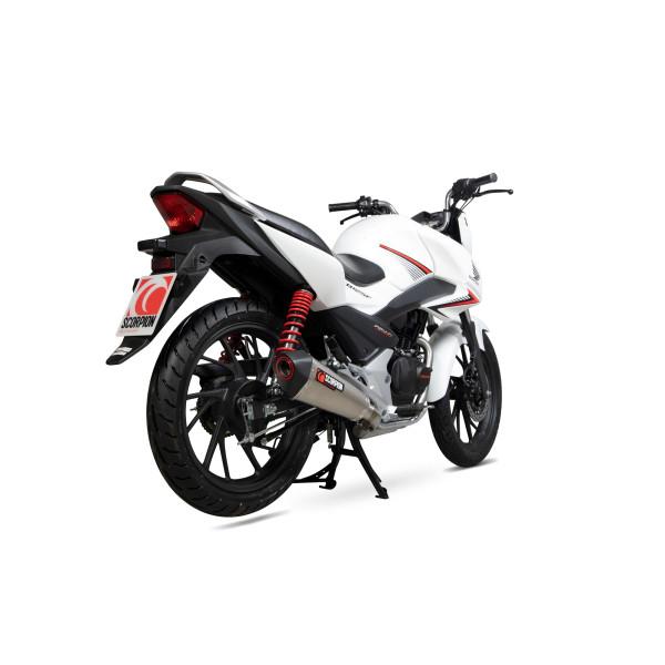 Scorpion Exhaust Honda CB125 F 2017 - 2020 Serket Taper Full System Titanium Sleeve